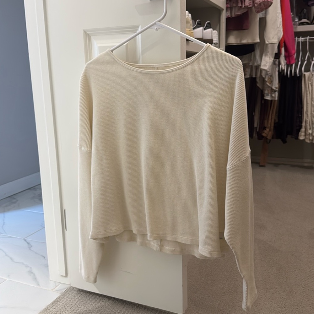 Waffle crop top vuori
